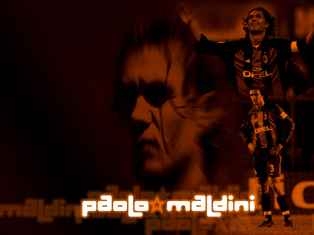 Hình nền Paolo Maldini (81) - hình nền bóng đá - hình nền cầu thủ - hình nền đội bóng